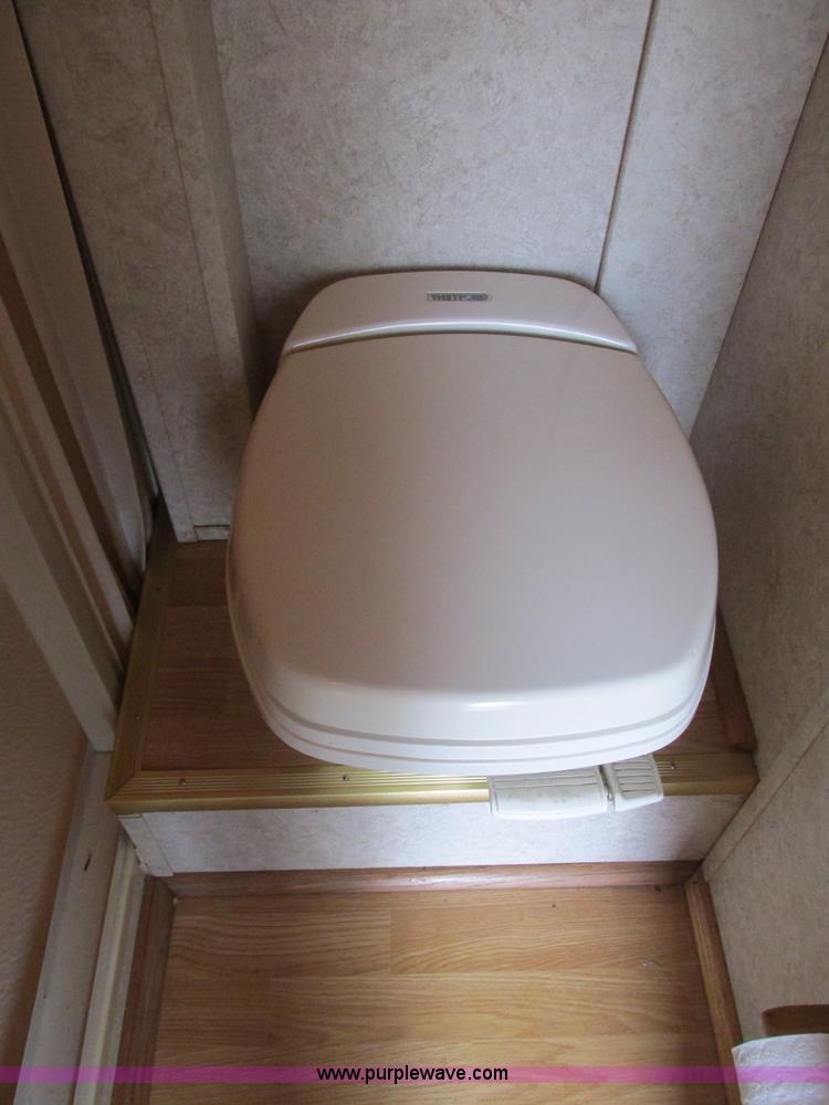 image for item F4402 2002 H&H 28' cargo trailer with living quarters