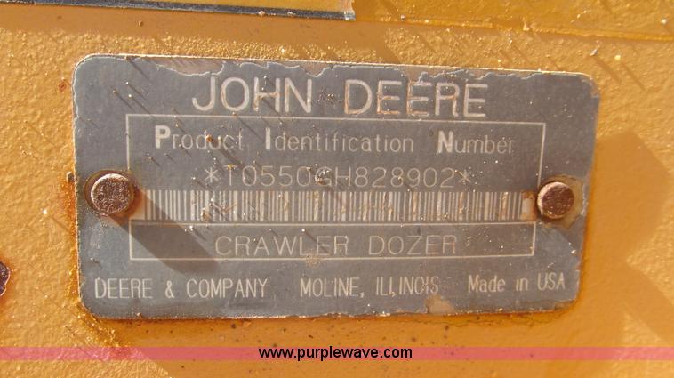 image for item G5645 1997 John Deere 550G dozer