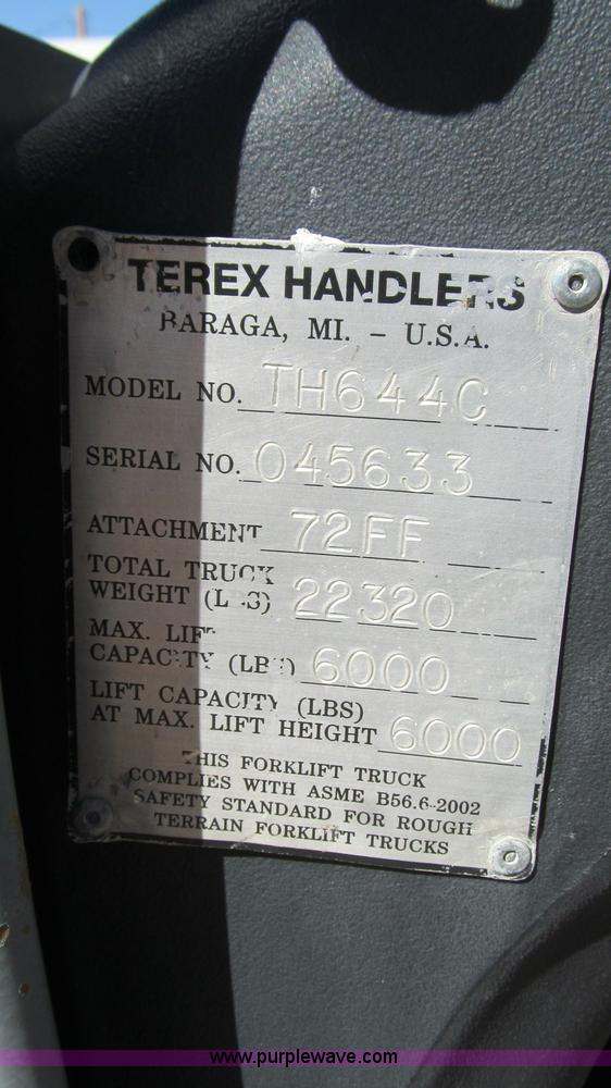 image for item G5646 2004 Terex TH644C telehandler