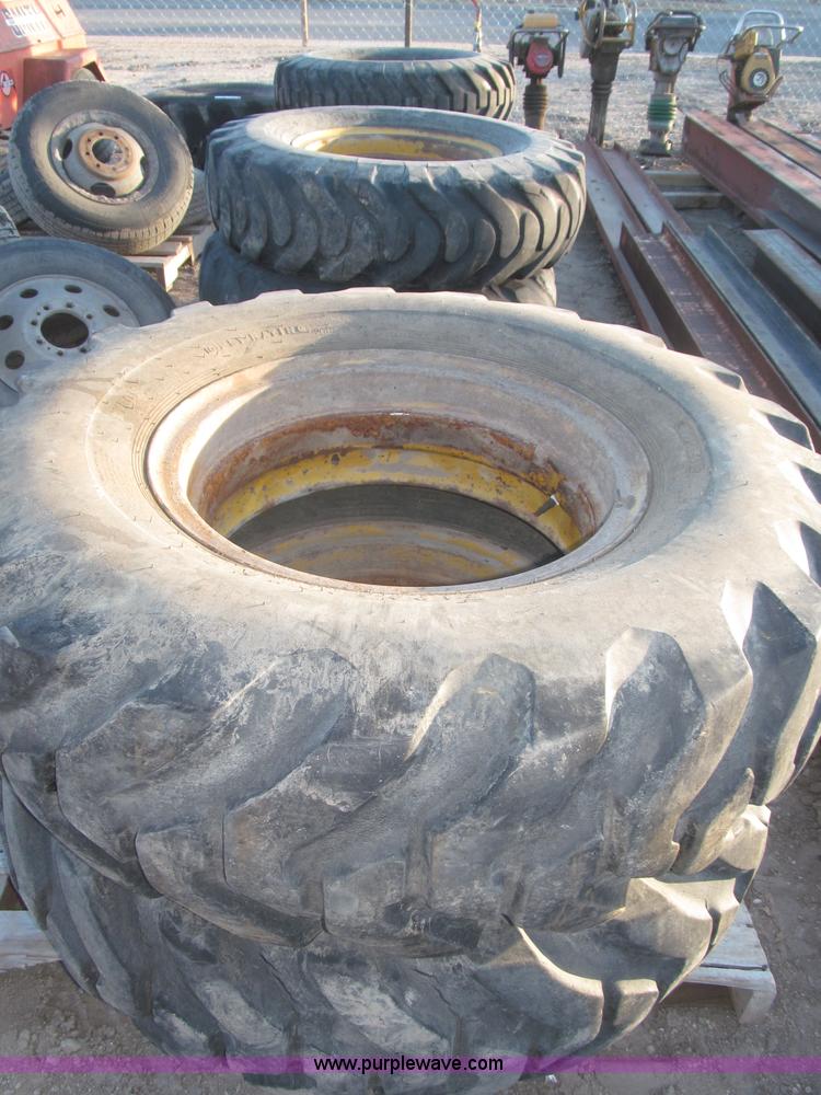 image for item K9684 (6) 13.00-24 10-ply tires on steel wheels