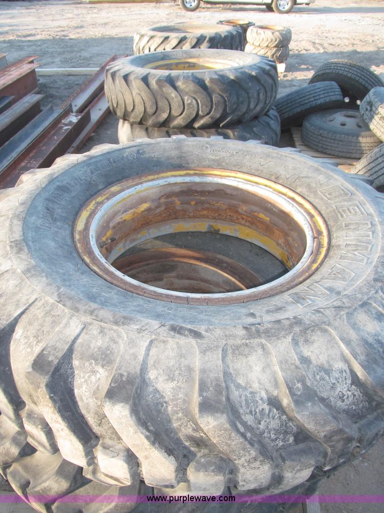 image for item K9684 (6) 13.00-24 10-ply tires on steel wheels