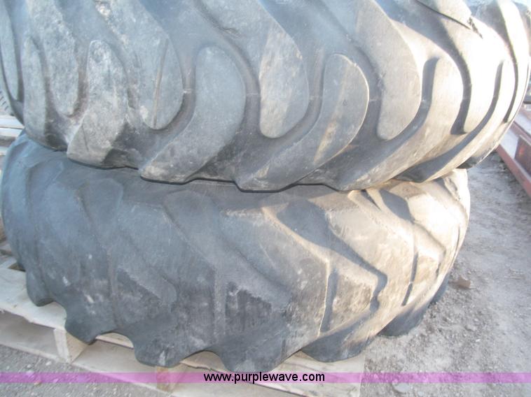 image for item K9684 (6) 13.00-24 10-ply tires on steel wheels