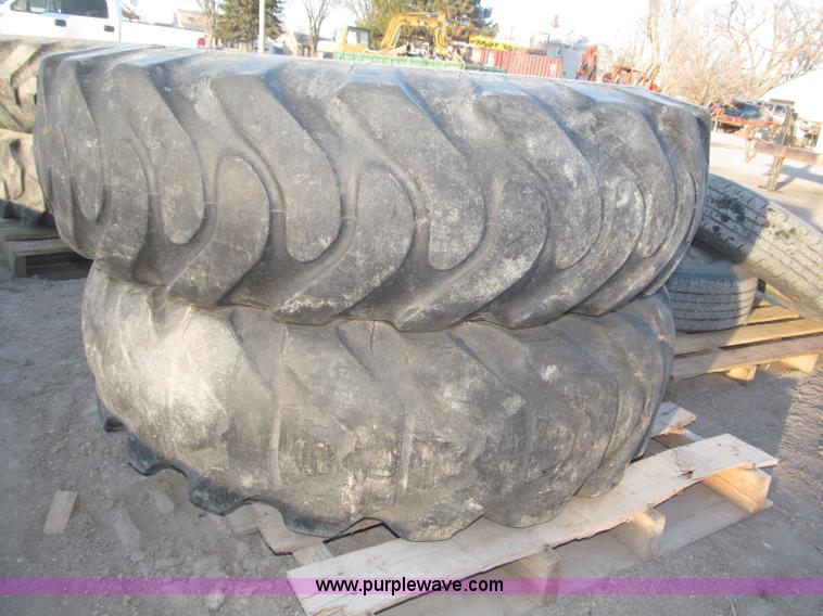 image for item K9684 (6) 13.00-24 10-ply tires on steel wheels