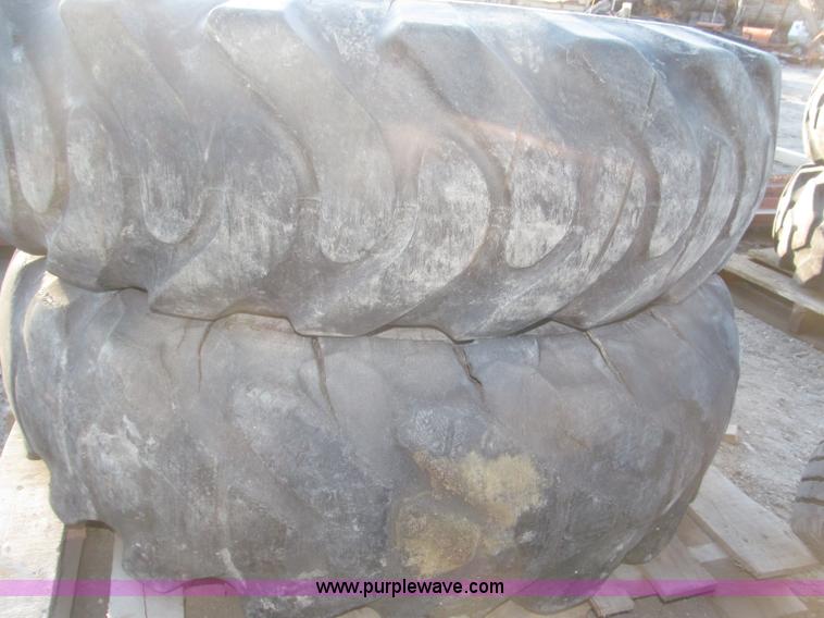 image for item K9684 (6) 13.00-24 10-ply tires on steel wheels