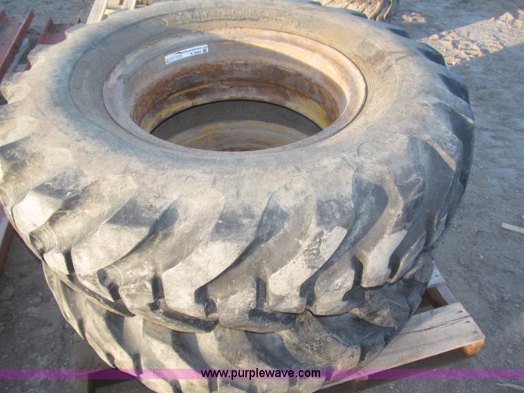 image for item K9684 (6) 13.00-24 10-ply tires on steel wheels