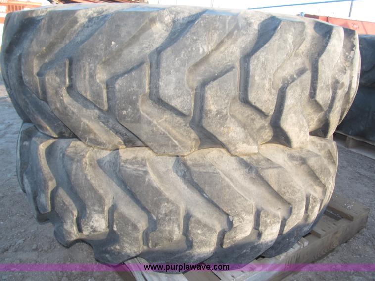 image for item K9684 (6) 13.00-24 10-ply tires on steel wheels