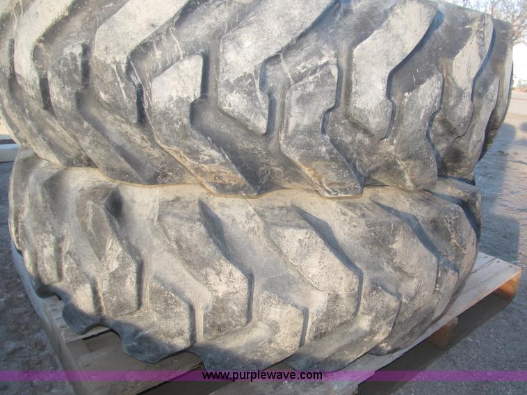 image for item K9684 (6) 13.00-24 10-ply tires on steel wheels