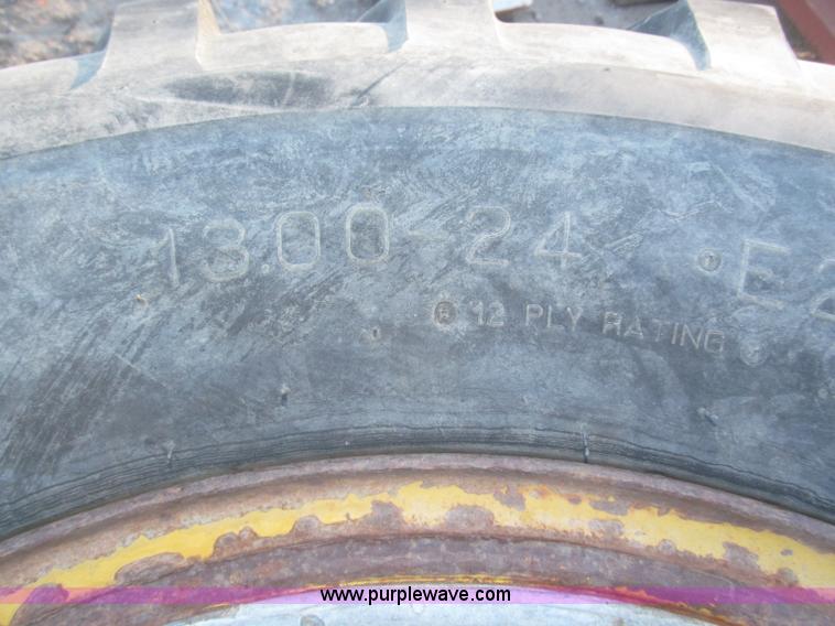 image for item K9684 (6) 13.00-24 10-ply tires on steel wheels