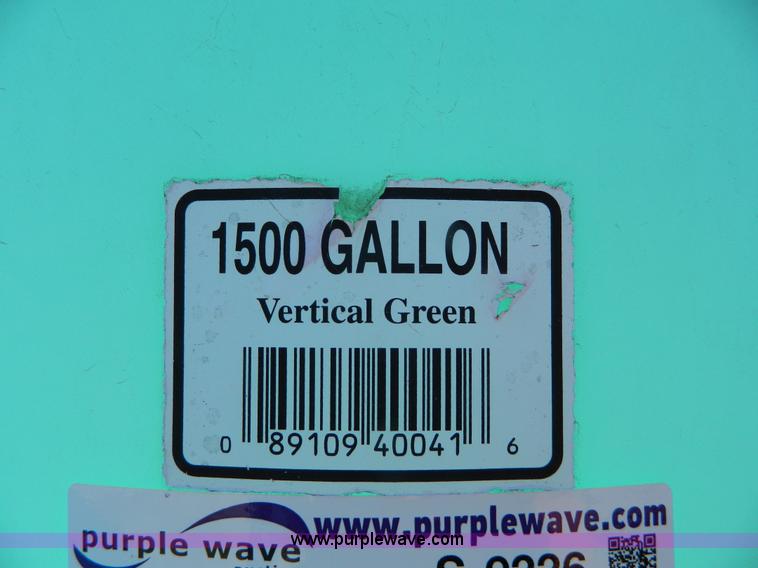 image for item S9226 1,500 gallon vertical liquid poly tank