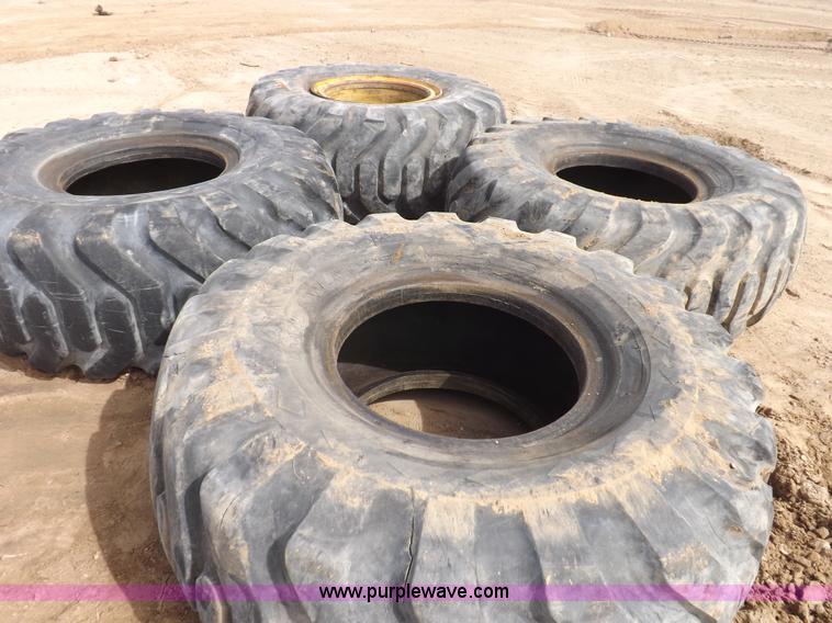 image for item F6412 (4) Goodyear loader tires