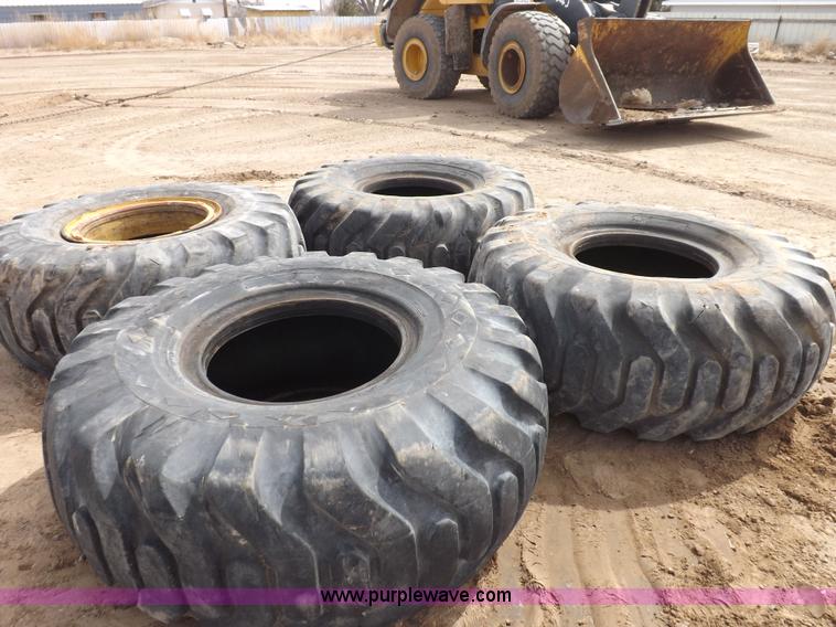 image for item F6412 (4) Goodyear loader tires