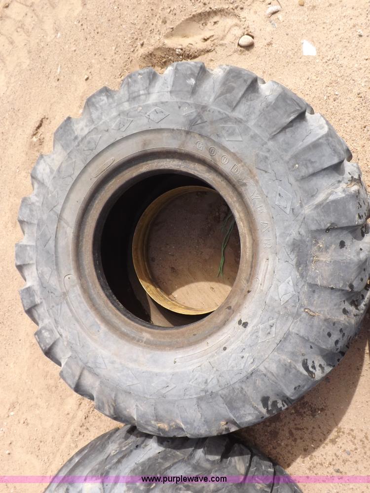 image for item F6412 (4) Goodyear loader tires