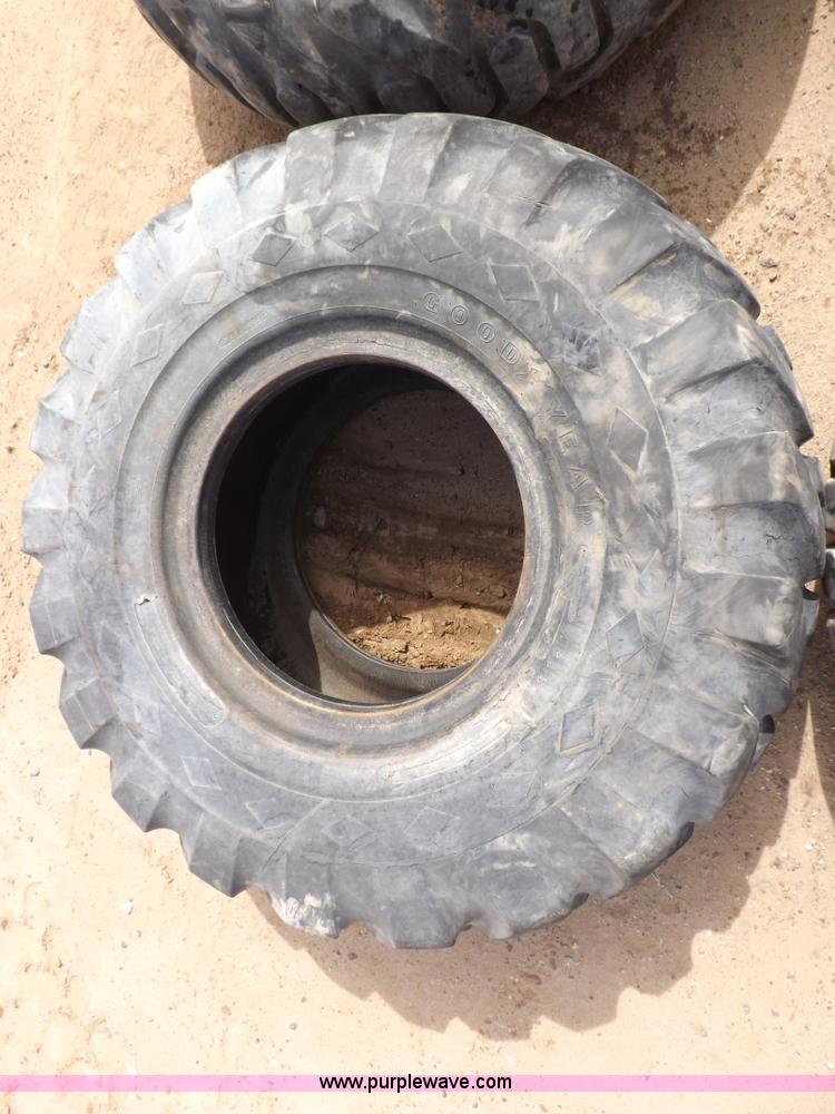 image for item F6412 (4) Goodyear loader tires