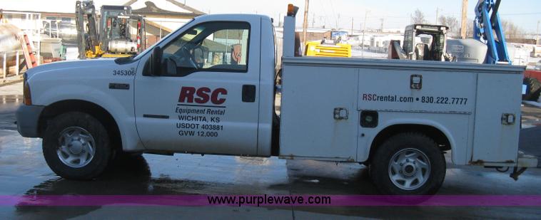 image for item E3107 2000 Ford F250 Super Duty XL service truck