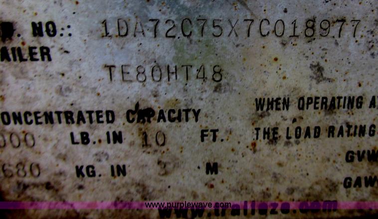 image for item E7113 2007 Trail-Eze TE80HT Hydra-tail trailer