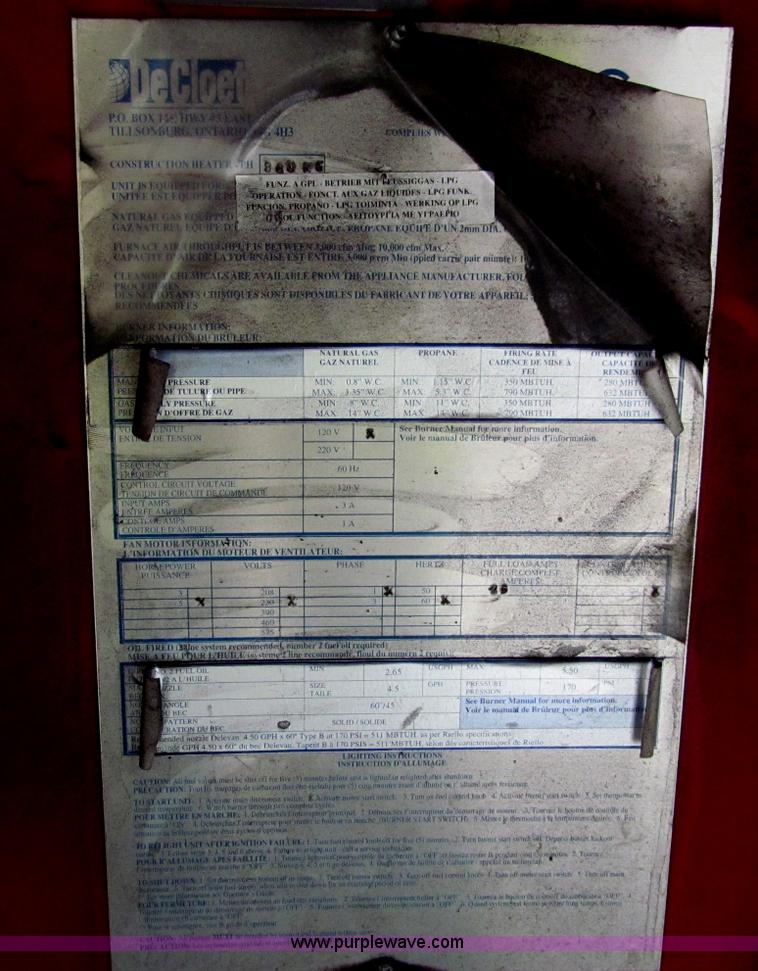 image for item F5944 DeCloet heater