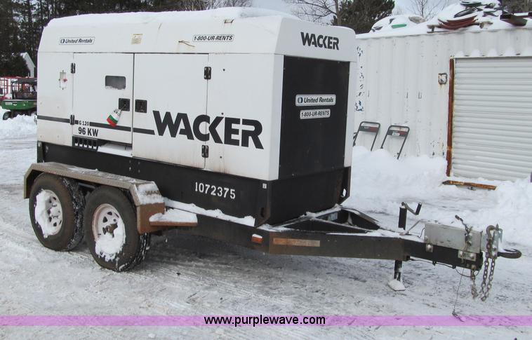 image for item F5945 2007 Wacker G120 portable generator