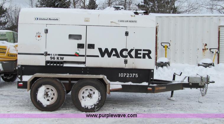 image for item F5945 2007 Wacker G120 portable generator