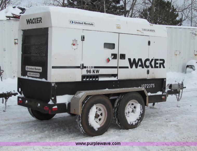 image for item F5945 2007 Wacker G120 portable generator