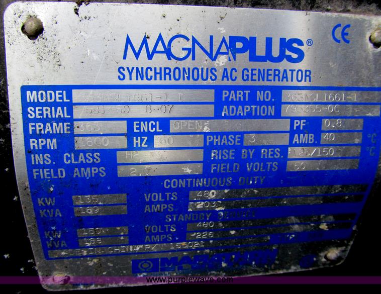 image for item F5945 2007 Wacker G120 portable generator