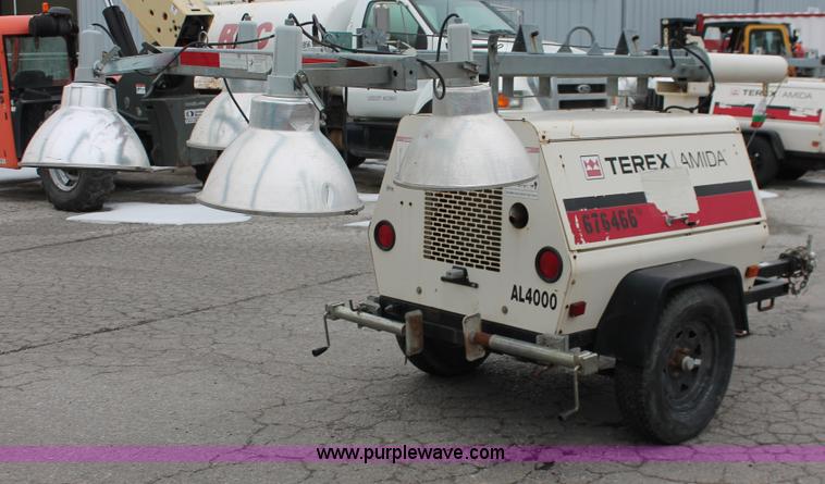 image for item W9462 2007 Terex Amida AL4000 light tower/generator