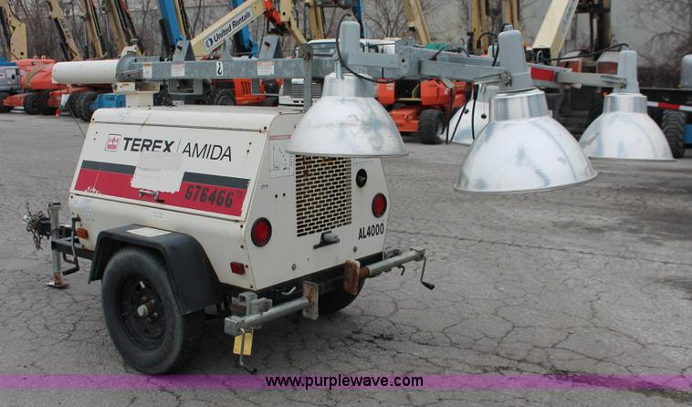 image for item W9462 2007 Terex Amida AL4000 light tower/generator