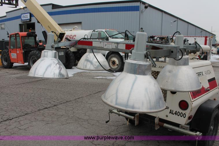 image for item W9462 2007 Terex Amida AL4000 light tower/generator