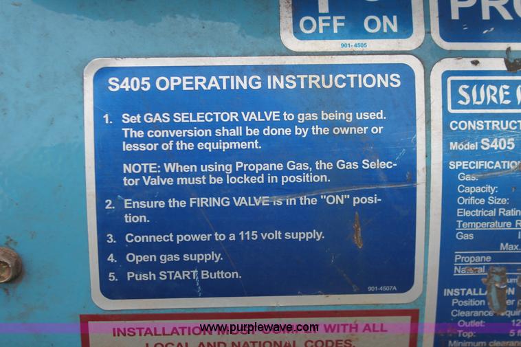 image for item W9466 Heat Wagon Sure Flame S405 construction heater