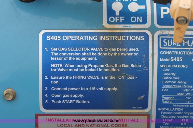 image for item W9473 Heat Wagon Sure Flame S405 construction heater