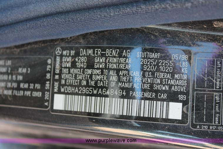 image for item E3172 1998 Mercedes Benz C280