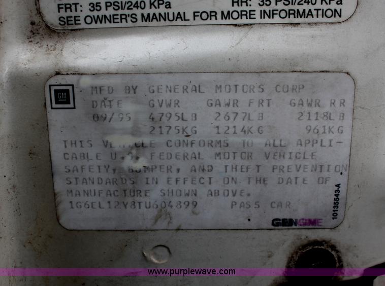 image for item E3187 1996 Cadillac Eldorado