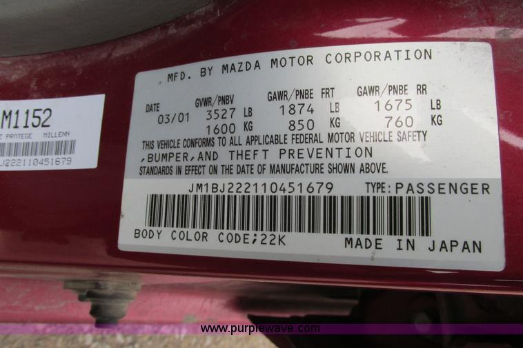 image for item F8601 2001 Mazda Protege