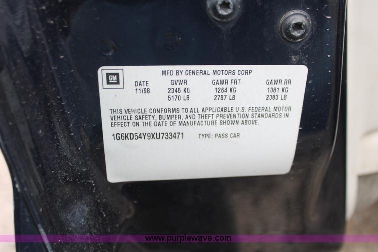 image for item W9448 1999 Cadillac DeVille