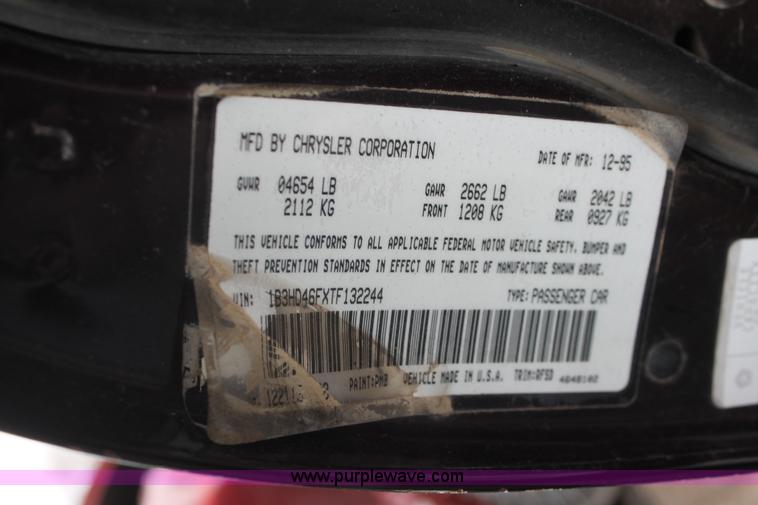 image for item W9450 1996 Dodge Intrepid