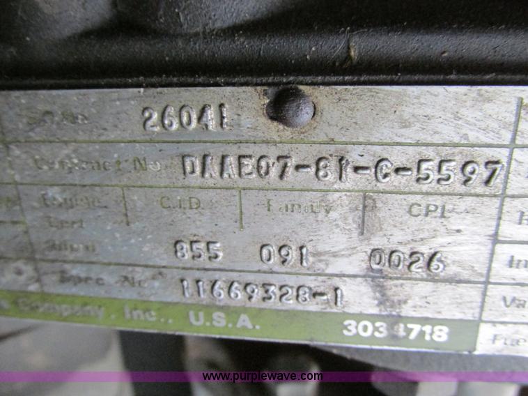 image for item E2828 1985 Am General M925 military truck