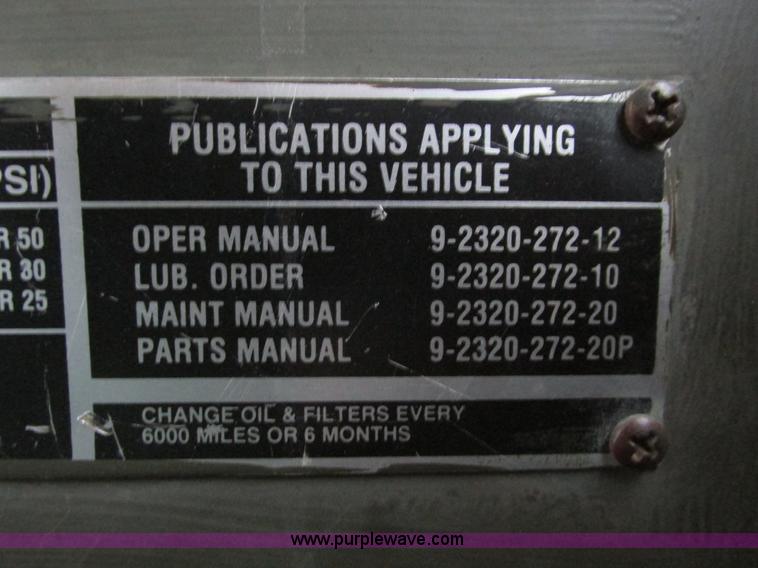 image for item E2828 1985 Am General M925 military truck