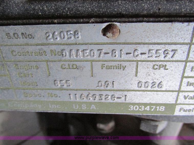 image for item E2830 1985 Am General M923 military truck