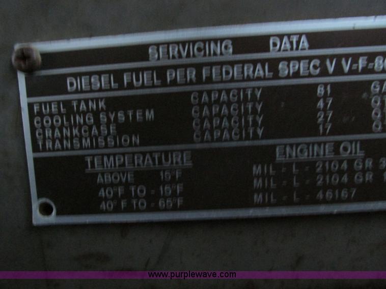 image for item E2830 1985 Am General M923 military truck