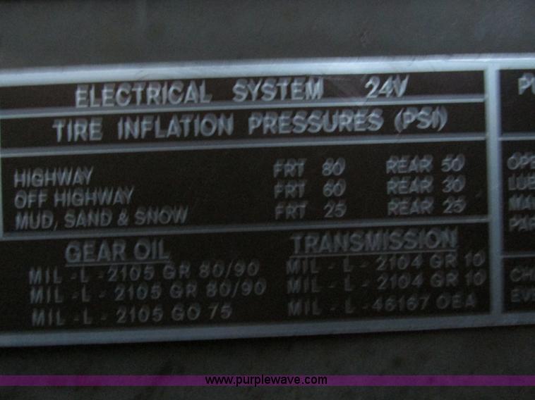 image for item E2830 1985 Am General M923 military truck