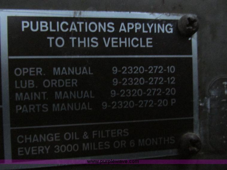 image for item E2830 1985 Am General M923 military truck