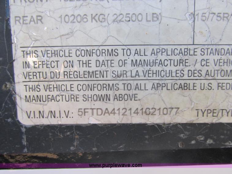 image for item E7107 2004 Felling DA412 trailer