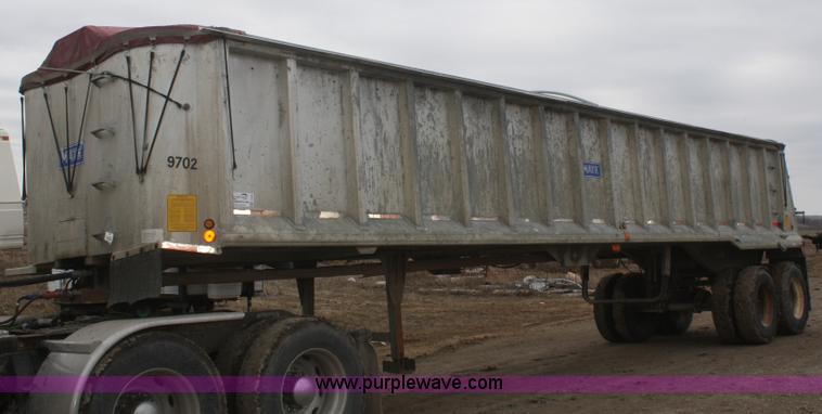 image for item F2954 1997 Mate 38' aluminum end dump trailer