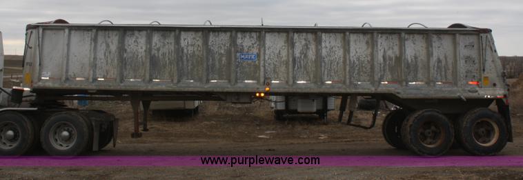 image for item F2954 1997 Mate 38' aluminum end dump trailer