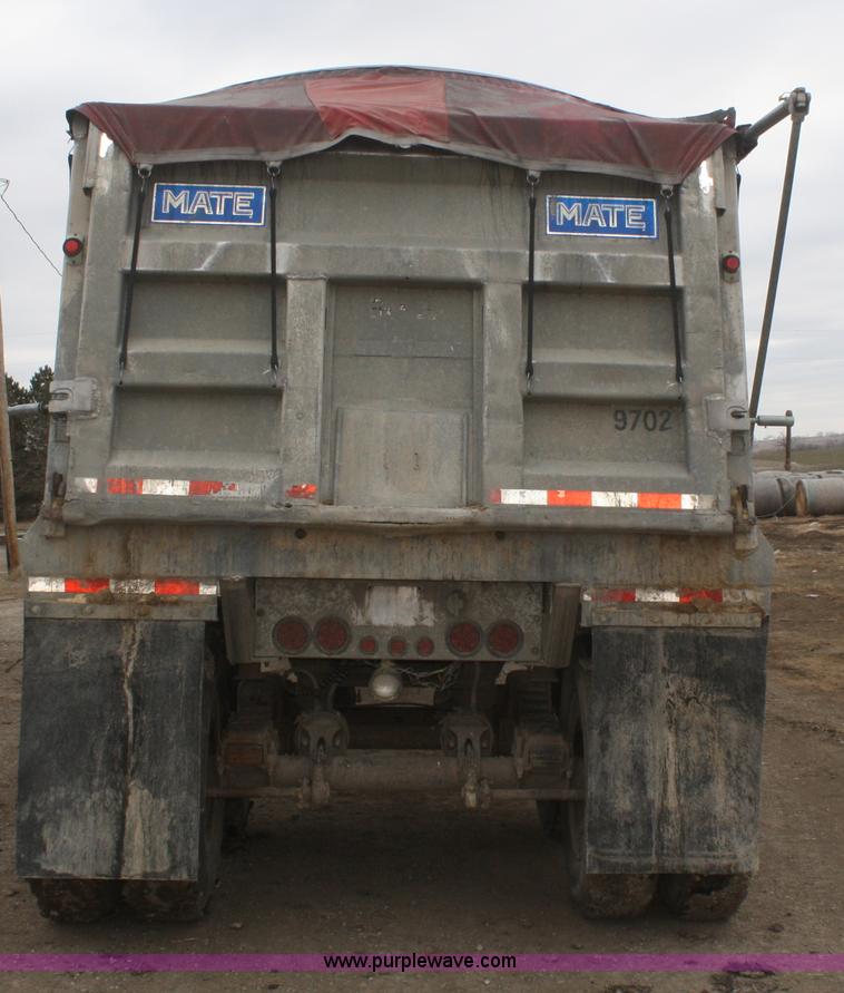 image for item F2954 1997 Mate 38' aluminum end dump trailer