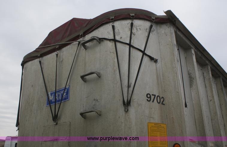 image for item F2954 1997 Mate 38' aluminum end dump trailer
