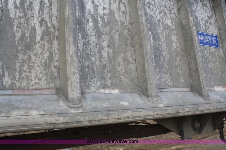 image for item F2954 1997 Mate 38' aluminum end dump trailer