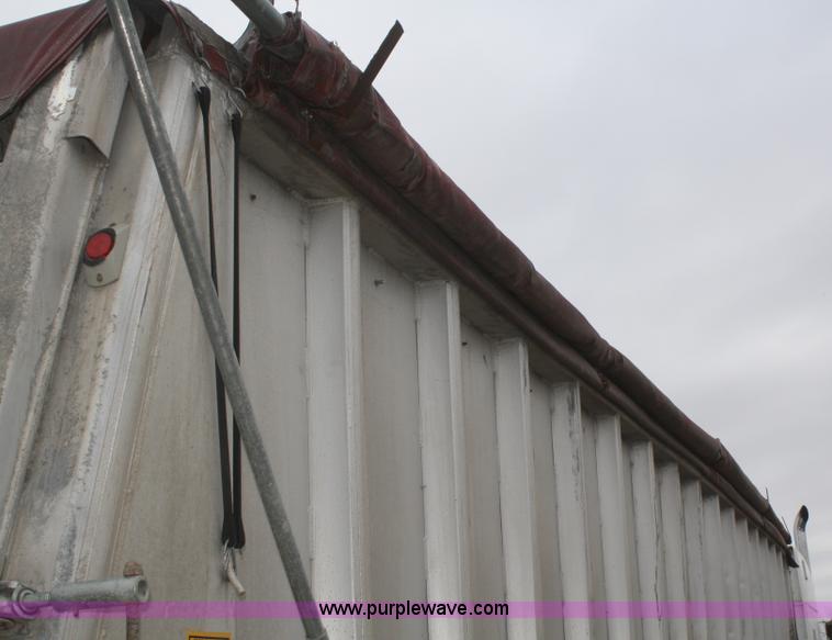 image for item F2954 1997 Mate 38' aluminum end dump trailer