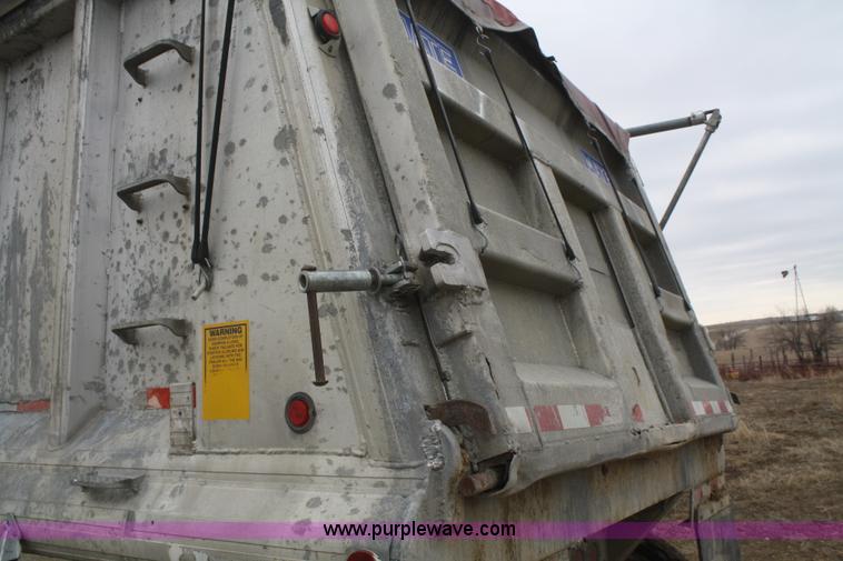 image for item F2954 1997 Mate 38' aluminum end dump trailer