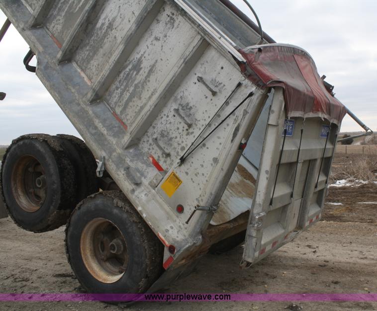 image for item F2954 1997 Mate 38' aluminum end dump trailer