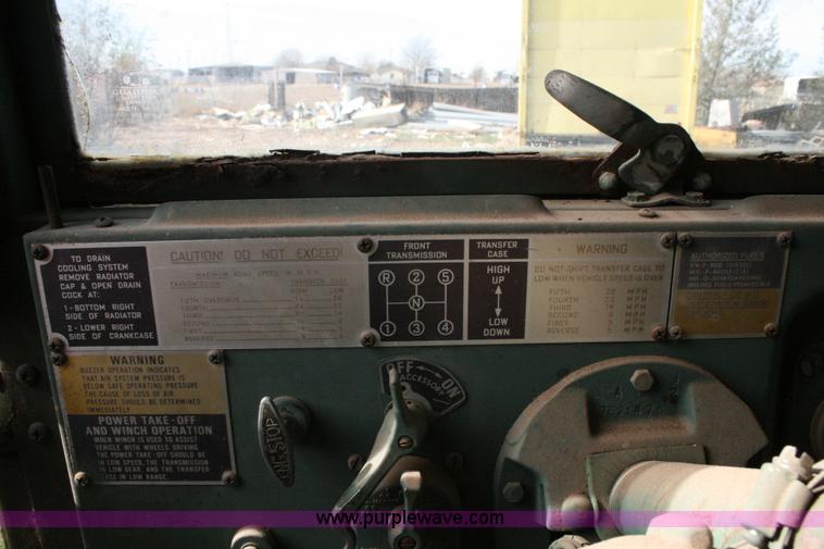 image for item G5571 1968 Military M35A2 2.5 ton truck